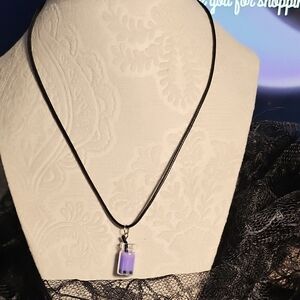 Purple Pendant Necklace